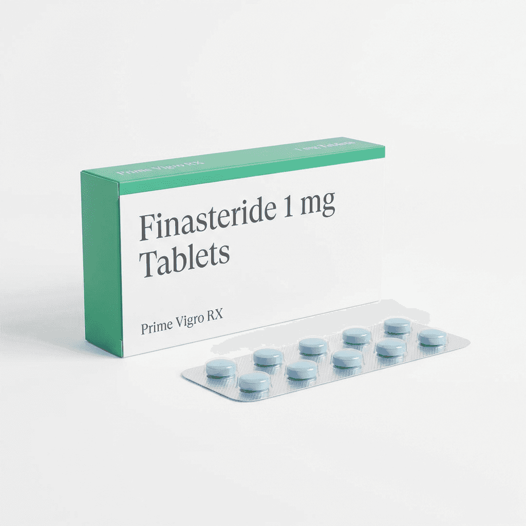 Finasteride 1mg tablets pack for hair loss treatment