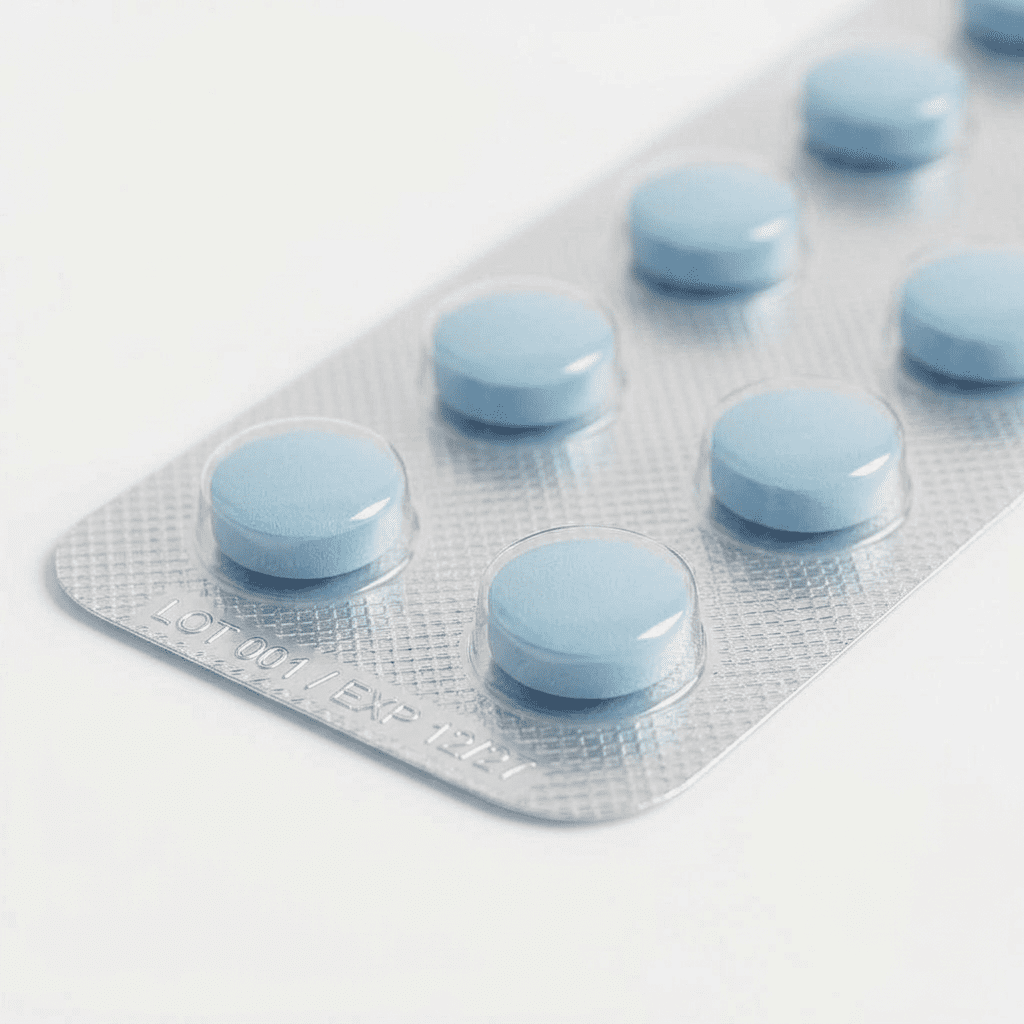 Finasteride 1mg tablet close up