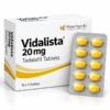 Vidalista 20mg tadalafil tablets with 10-tablet blister pack