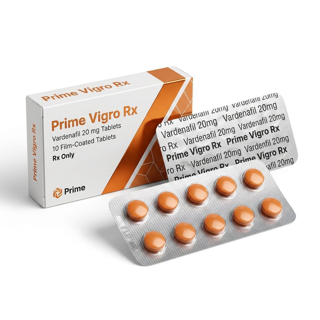 Vilitra 20mg vardenafil tablets pack for erectile dysfunction