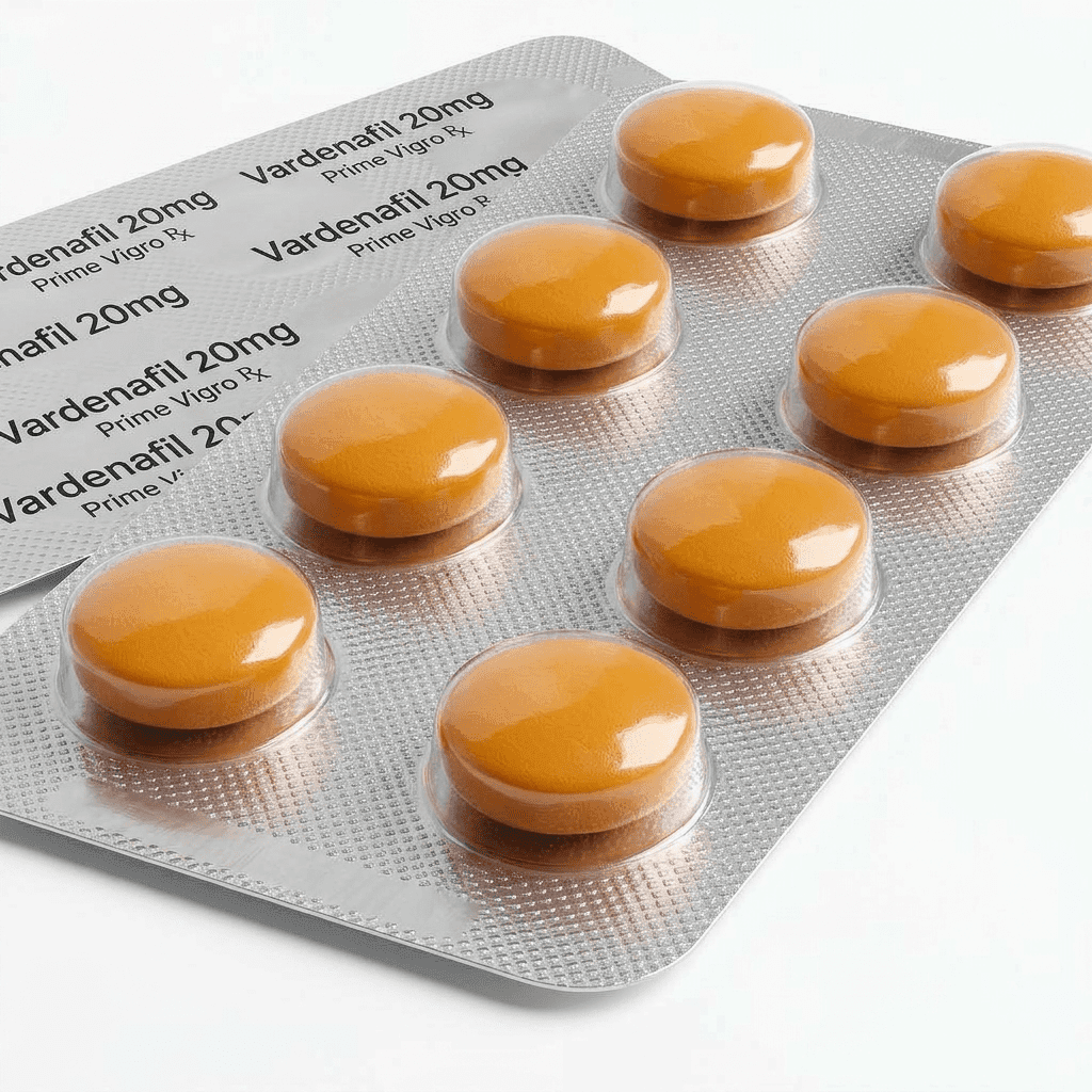 Vilitra 20mg vardenafil tablet close up
