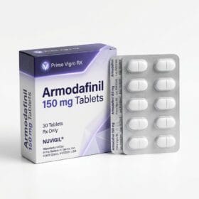 Waklert 150mg armodafinil tablets pack for focus and alertness