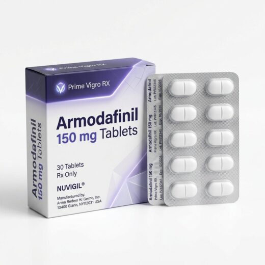 Waklert 150mg armodafinil tablets pack for focus and alertness